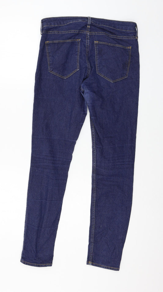 H&M Womens Blue Denim Skinny Jeans Size 28 in L27 in