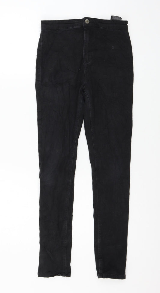 H&M Girls Black Denim Skinny Jeans Size 13 Years