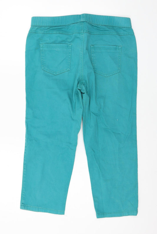 St Bernard Womens Blue Denim Cropped Jeans Size 14 L21 in