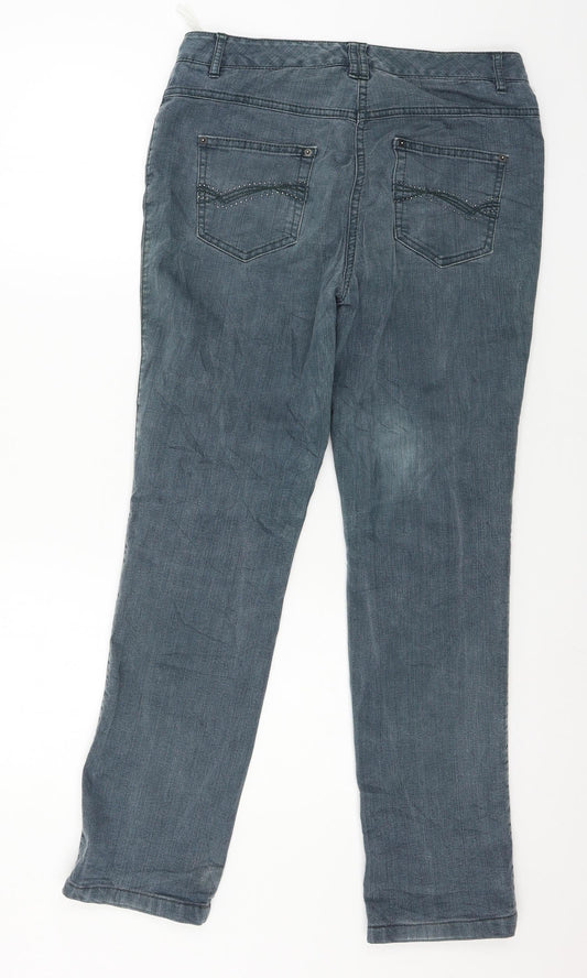 Pretty Women Womens Blue Denim Straight Jeans Size 30 in L29 in