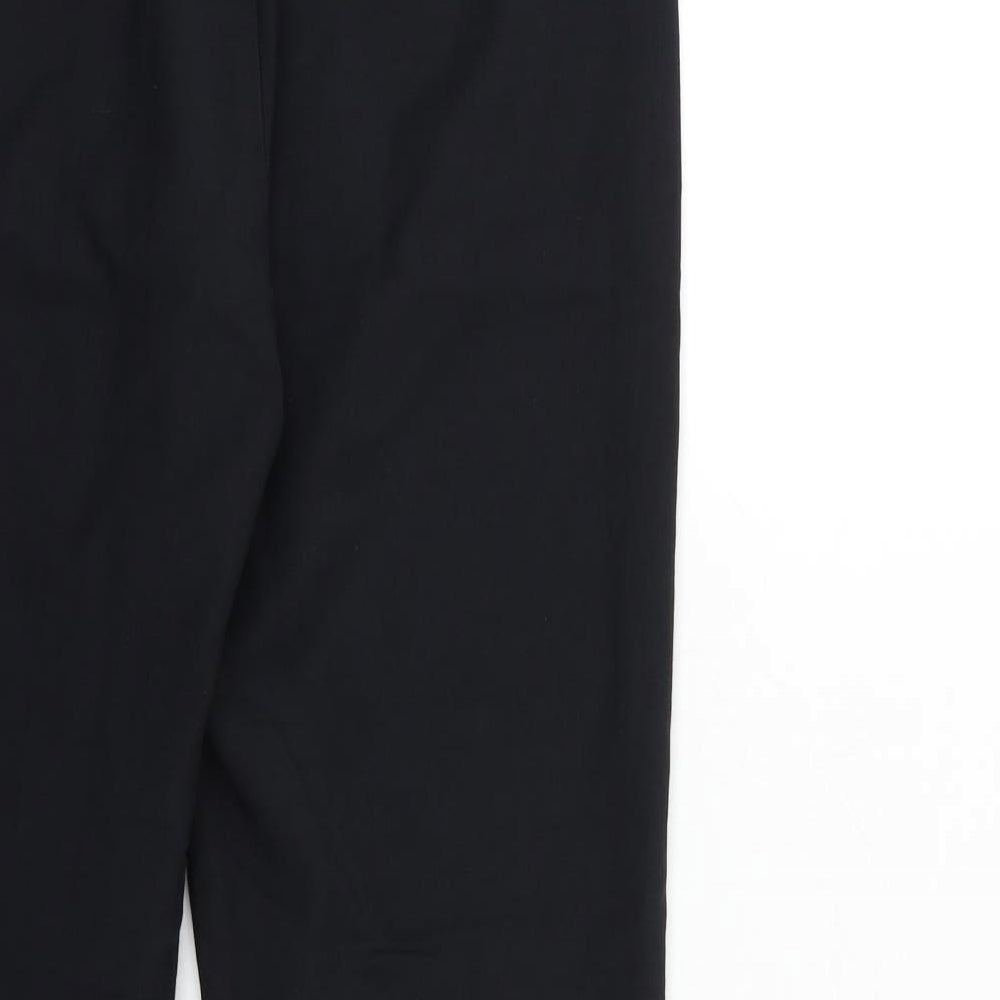 Mango Womens Black Trousers Size 10 L25 in