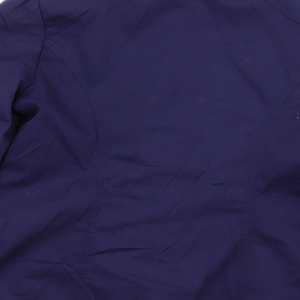 M&S Womens Purple Overcoat Coat Size 12