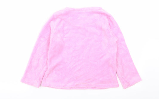 Primark Girls Pink Solid Top Pyjama Top Size 7-8 Years