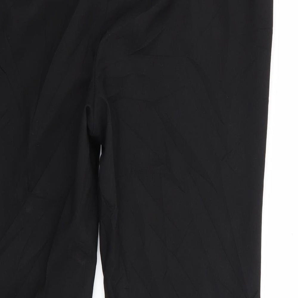 Papaya Womens Black Trousers Size 12 L28 in