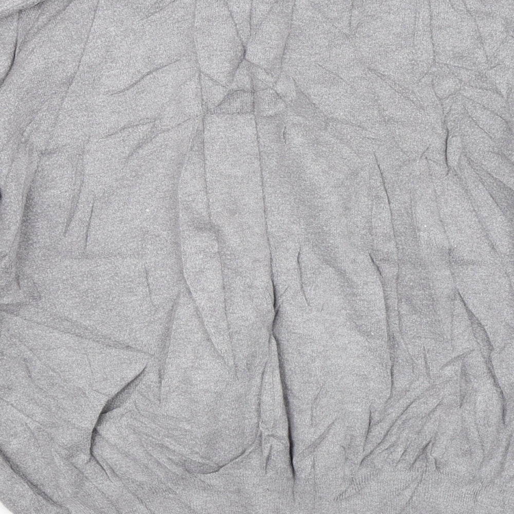 Primark Womens Grey Floral Pullover Jumper Size L