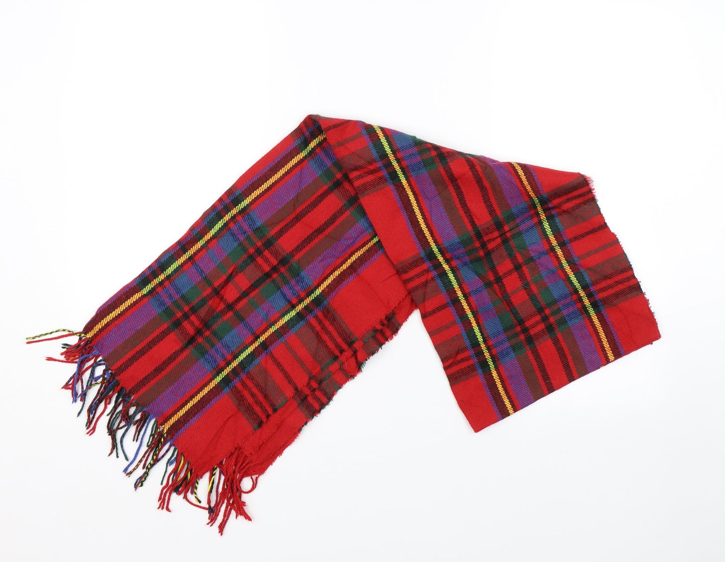 New Look Womens Red Check Scarf