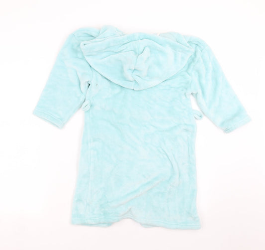 Marks and Spencer Girls Green Solid Top Robe Size 7-8 Years