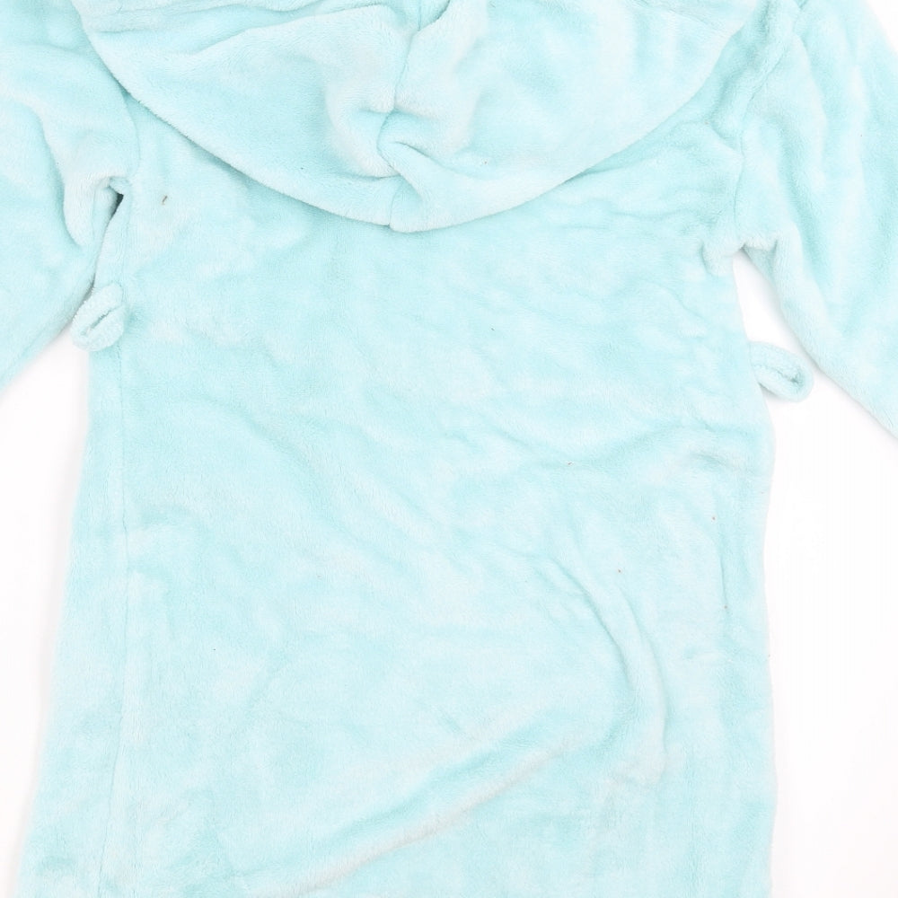 Marks and Spencer Girls Green Solid Top Robe Size 7-8 Years
