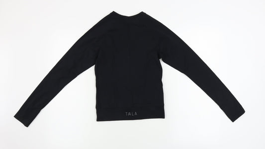 Preworn Womens Black Basic T-Shirt Size S