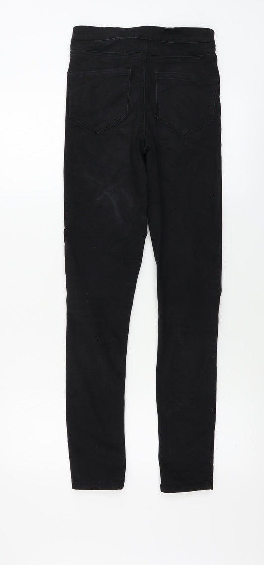 denim co Womens Black Straight Jeans Size 8 L28 in