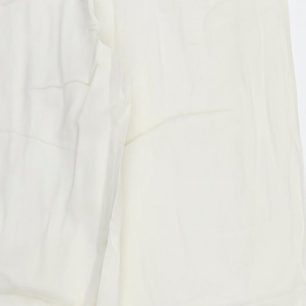 H&H Fashion Womens Ivory Trousers Size L L27 in