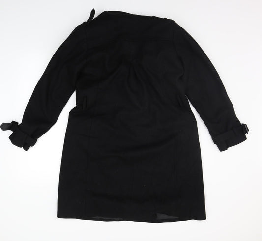 Roman Womens Black Jacket Coat Size S