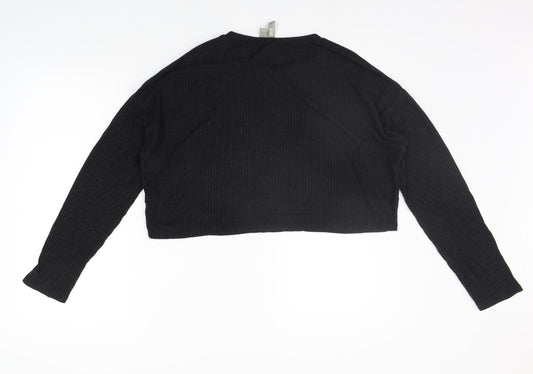 ASOS Womens Black Basic T-Shirt Size 12