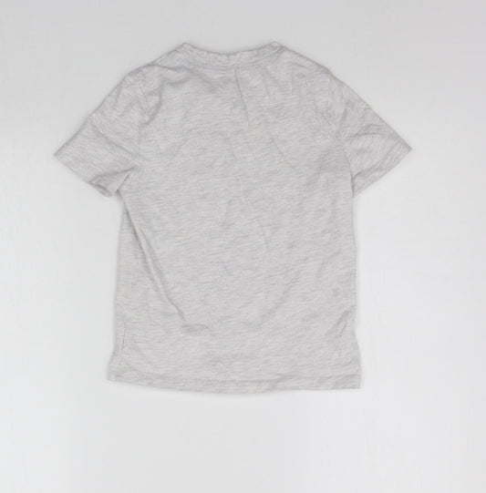 F&F Boys Grey Basic T-Shirt Size 5-6 Years