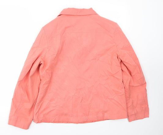 DASH Womens Pink Jacket Coat Size 16