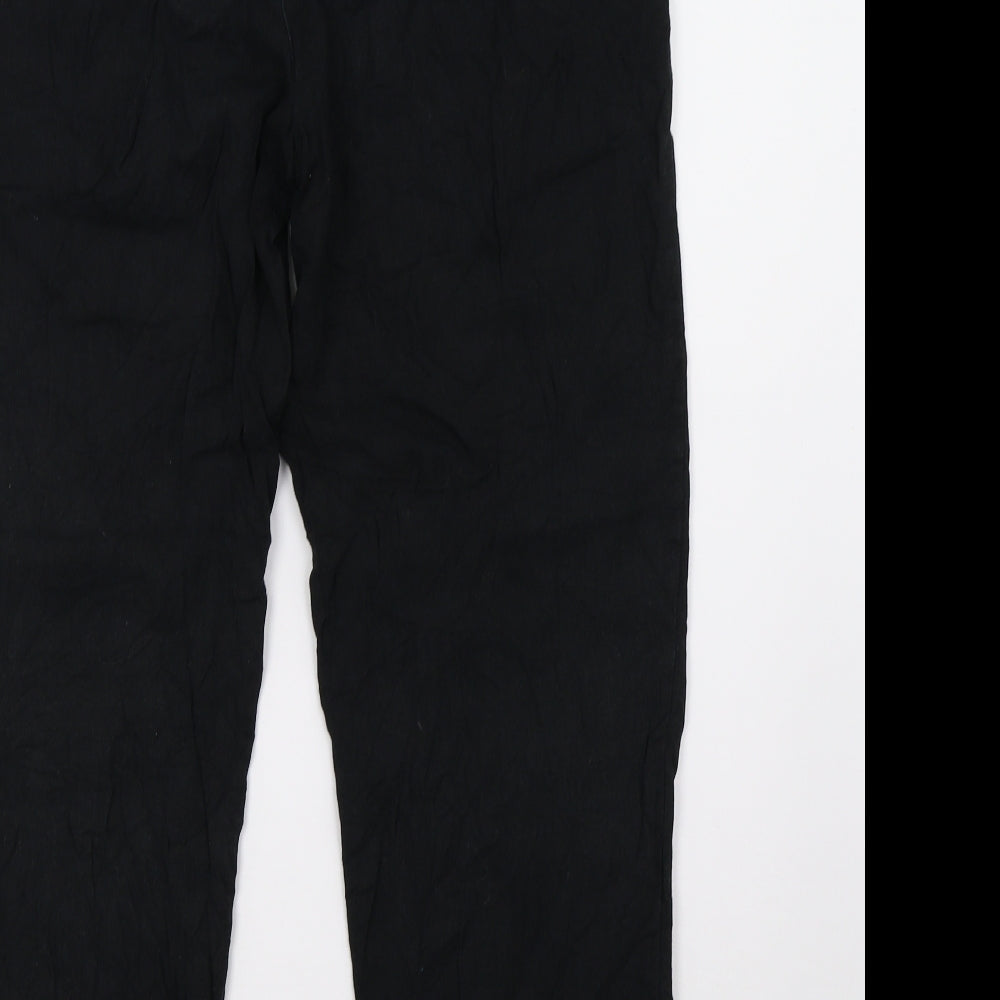 Brand and care label for Only women’s black trousers, size S, 32-inch leg