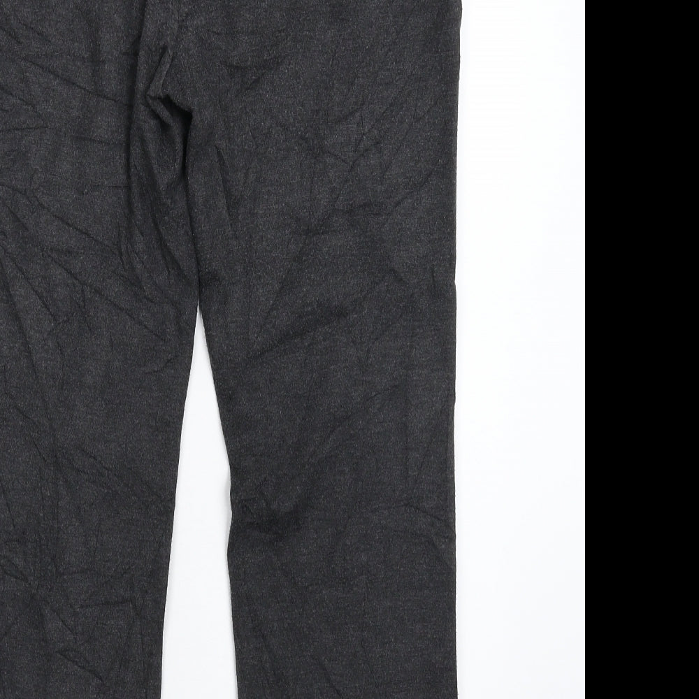 Marks and Spencer Womens Grey Carrot Trousers Size 12 L25 in