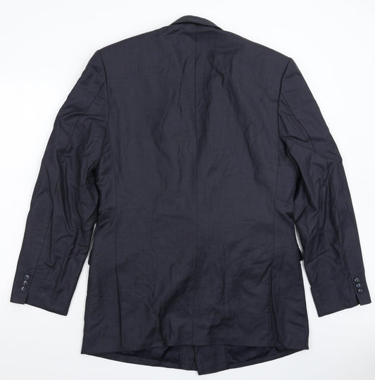 Ash Samtani Mens Blue Jacket Suit Jacket Size 42