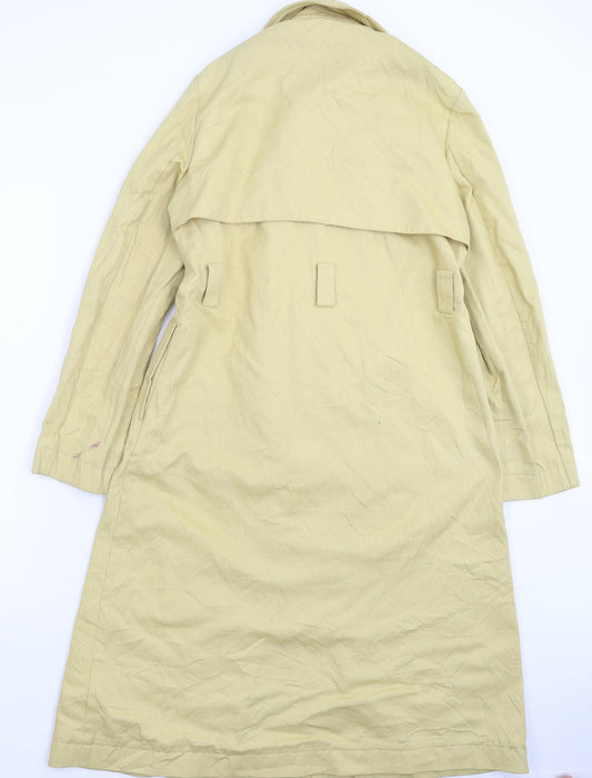 Marks and Spencer Womens Beige Overcoat Coat Size 8