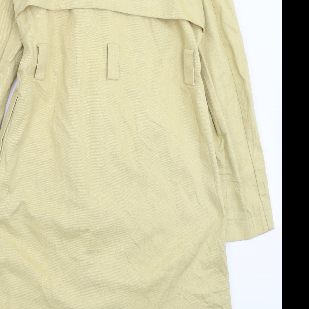 Marks and Spencer Womens Beige Overcoat Coat Size 8