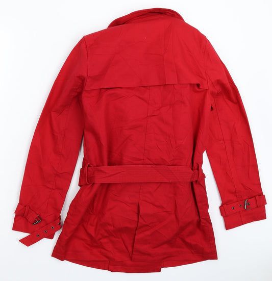 SOFT GREY Womens Red Jacket Coat Size 8