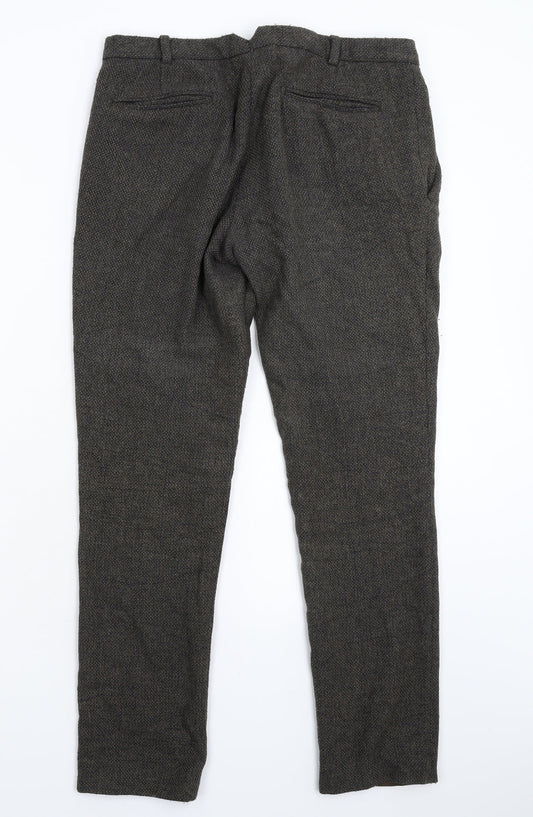 Heart & Dagger Mens Grey Trousers Size 32 L28 in