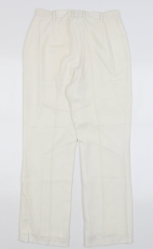 ara Womens White Trousers Size 12 L27 in
