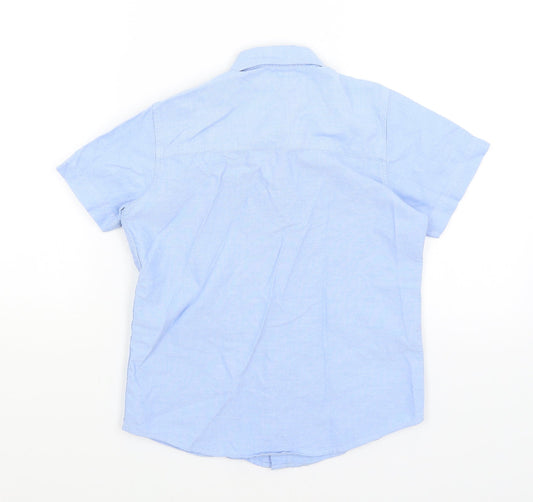 Matalan Boys Blue Basic Button-Up Size 9 Years