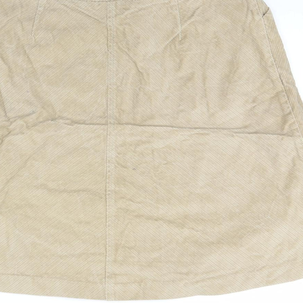 Gap Womens Beige Corduroy Mini Skirt Size 4
