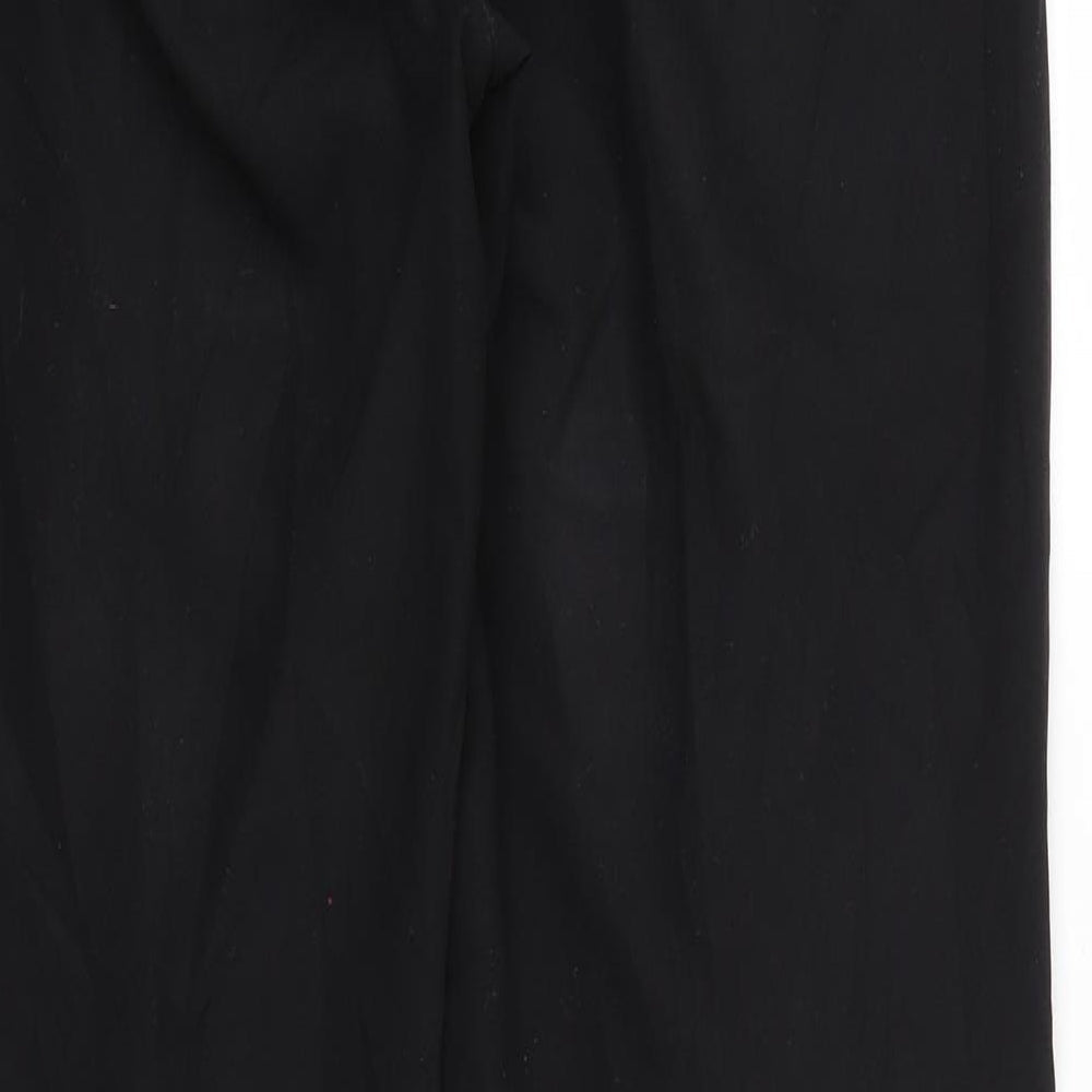 F&F Womens Black Chino Trousers Size 12 L30 in