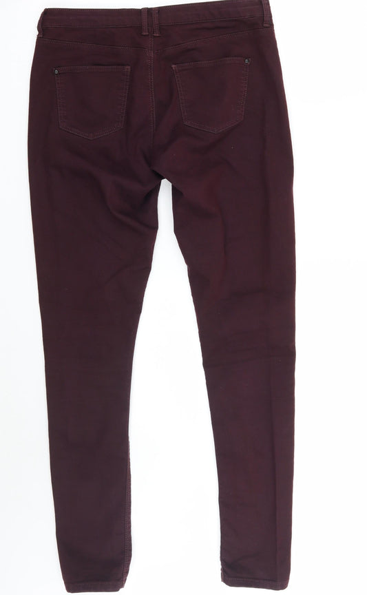 Topshop Womens Purple Skinny Jeans Size 30 L28 in