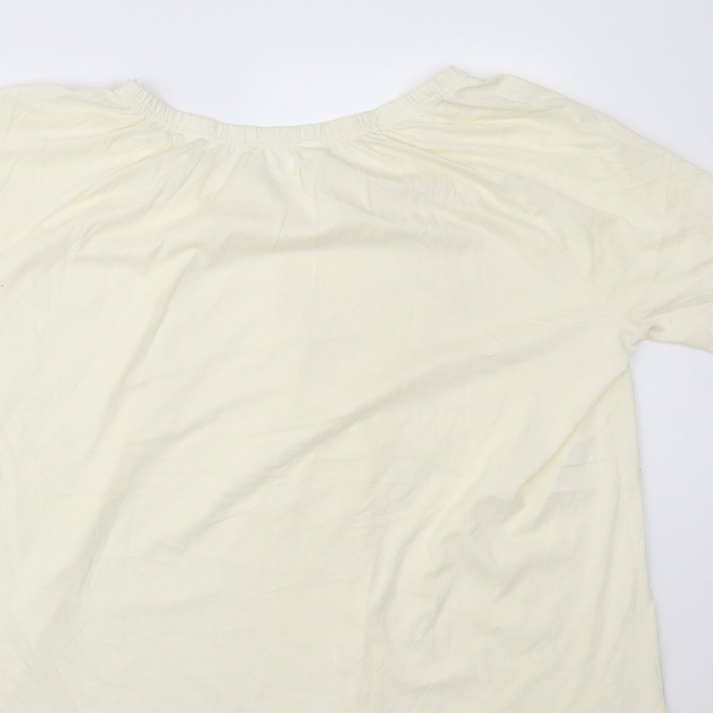 BPC Womens Yellow Basic Blouse Size XL