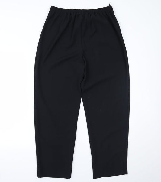 Satsuma London Womens Black Trousers Size 14 L25 in