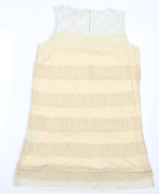 Urban Behavior Womens Gold A-Line Size 14