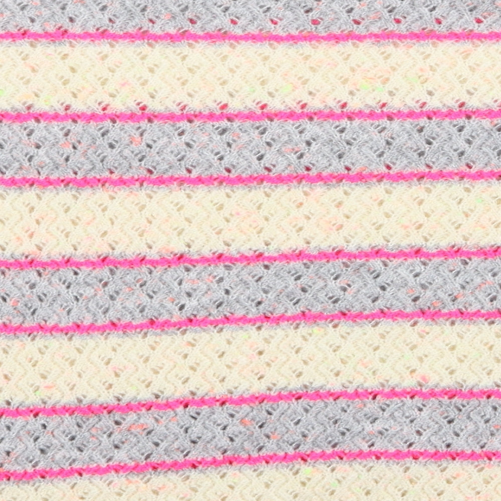 George Womens Multicoloured Striped Pullover Jumper Size 12 - Hi Vis Effect