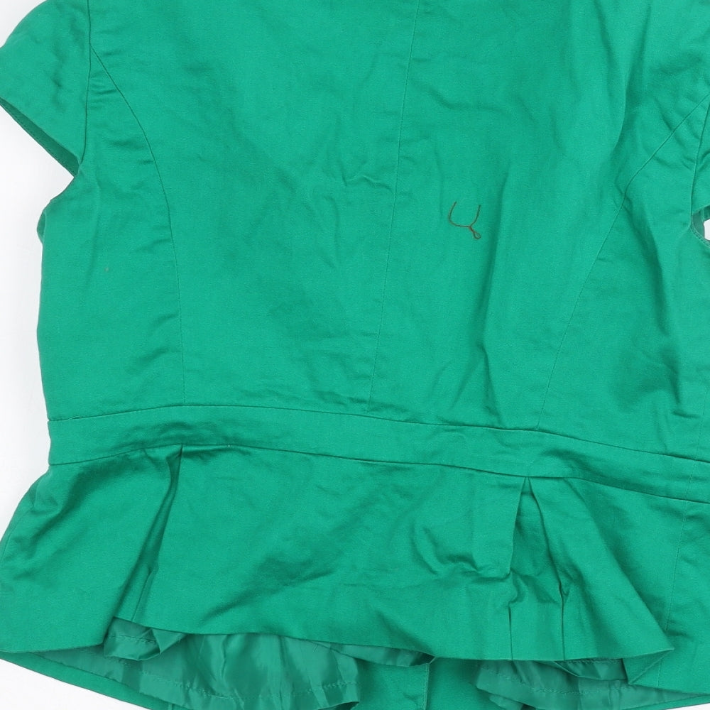 Signature Womens Green Jacket Size 12