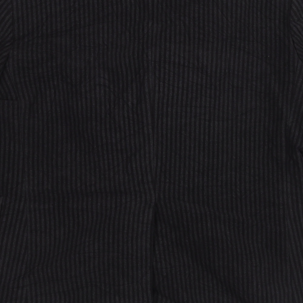 Bill Lowe Womens Black Striped Jacket Size M