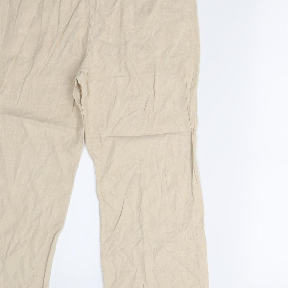 Preworn Womens Beige Trousers Size M L23 in