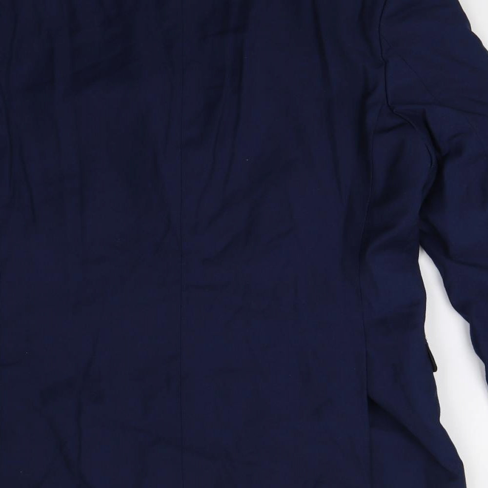 Red Herring Mens Blue Jacket Suit Jacket Size 40