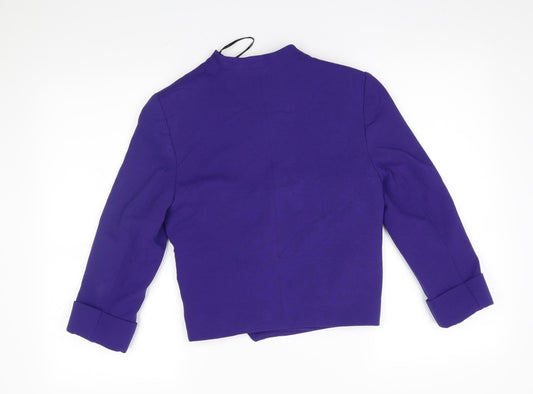 Principles Womens Purple Jacket Blazer Size 8 - wrap style