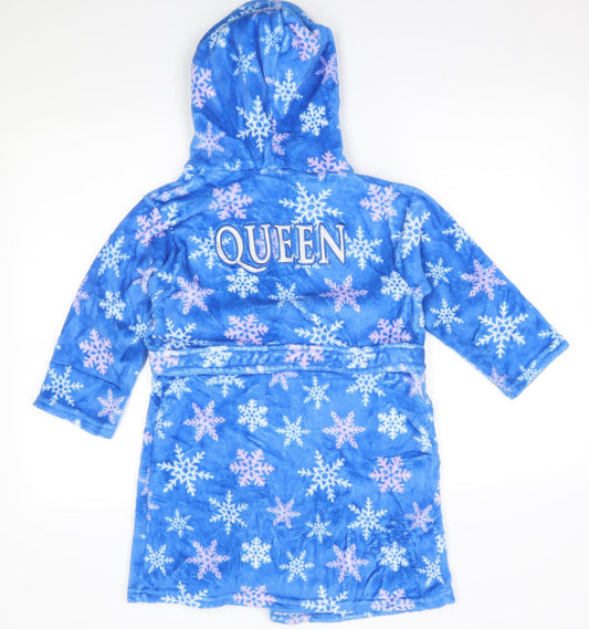 mini kidz Girls Blue Robe Size 4-5 Years - Queen