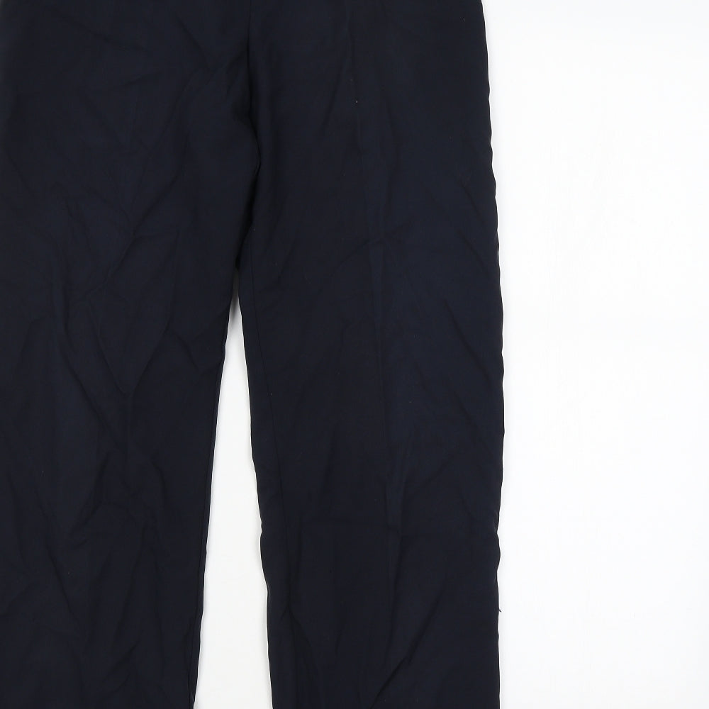 BHS Womens Blue Trousers Size 12 L28 in
