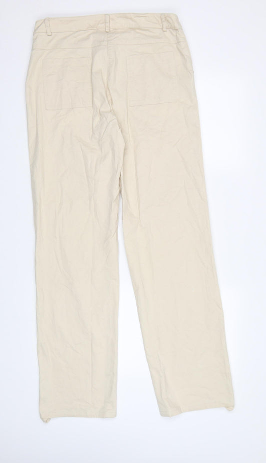 Piano Woman Womens Beige Trousers Size 12 L32 in