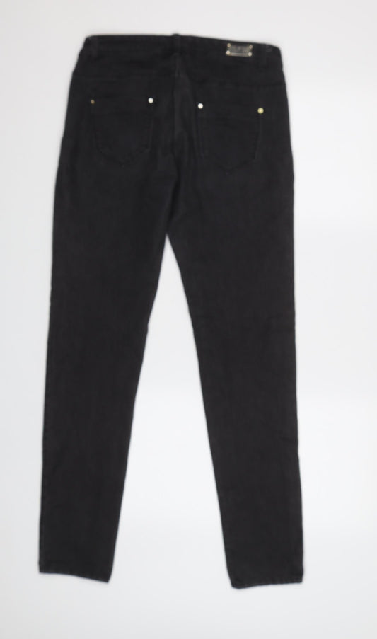 Place Du Jour Womens Grey Skinny Jeans Size 10 L29 in