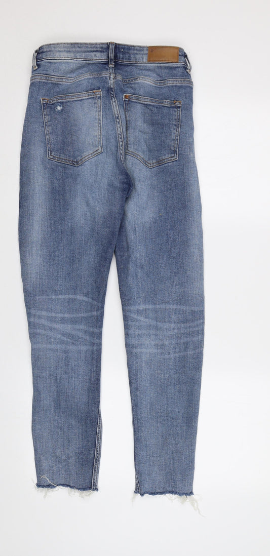 H&M Womens Blue Skinny Jeans Size 6 L27 in