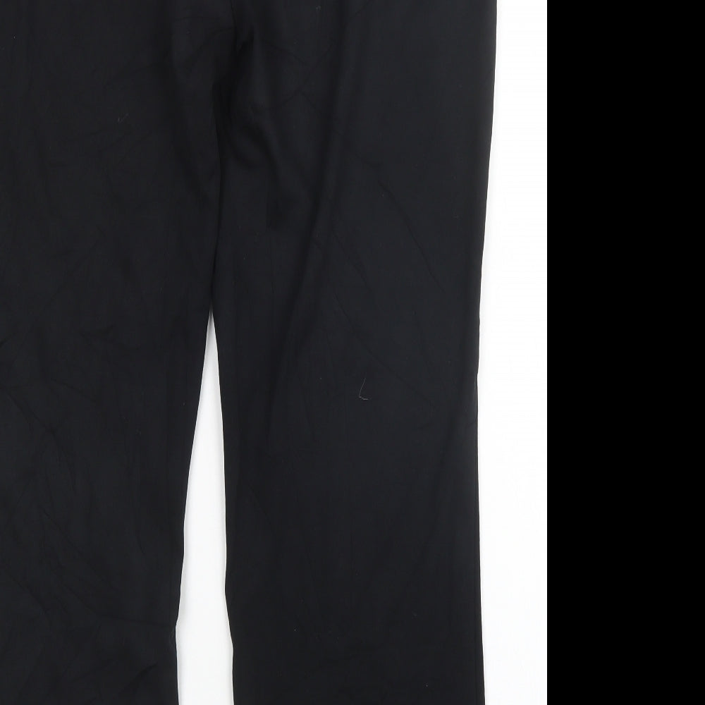 M&S Womens Black Sweatpants Trousers Size 16 L30 in