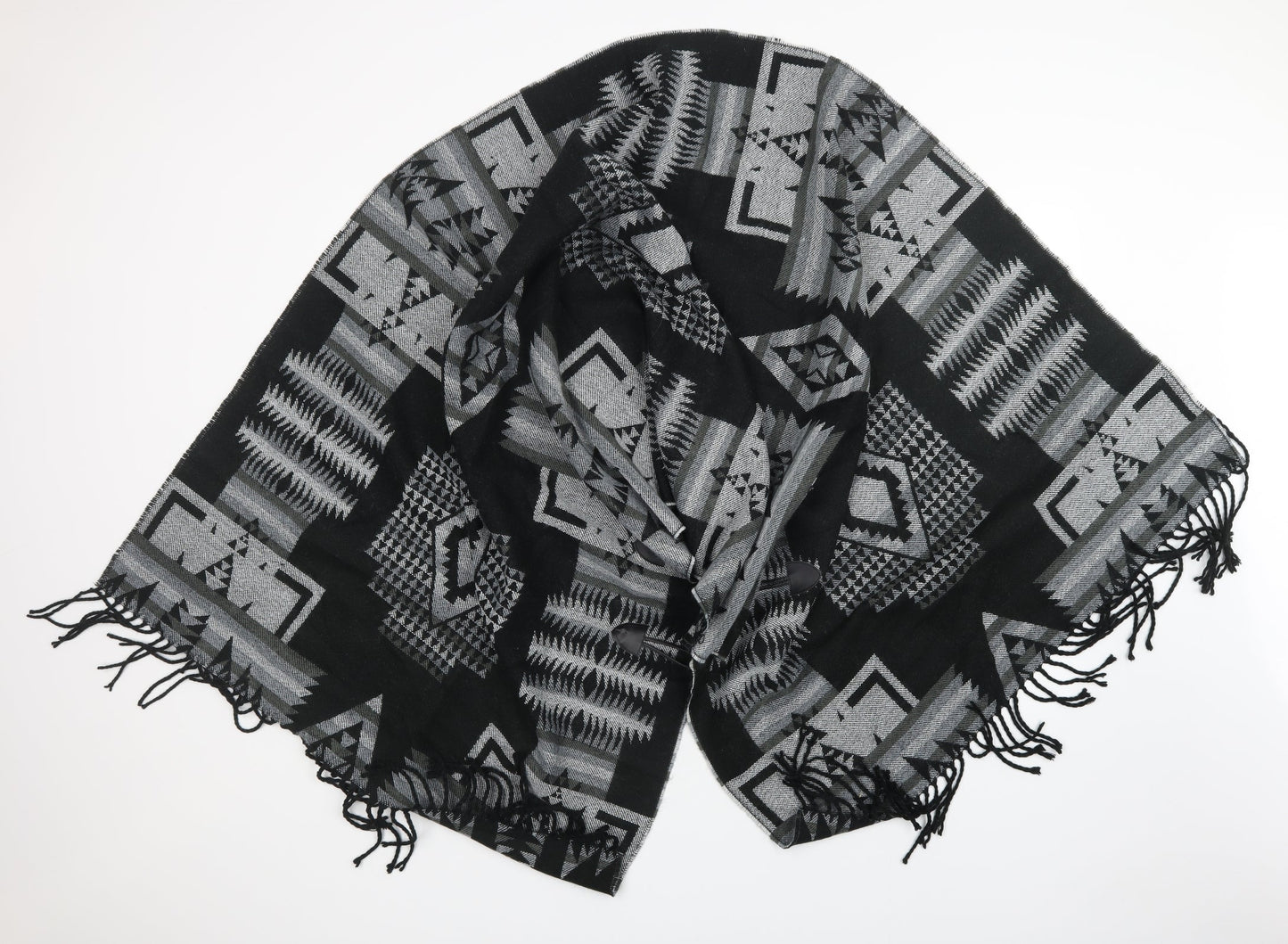 Preworn Womens Multicoloured Argyle/Diamond Shawl/Wrap