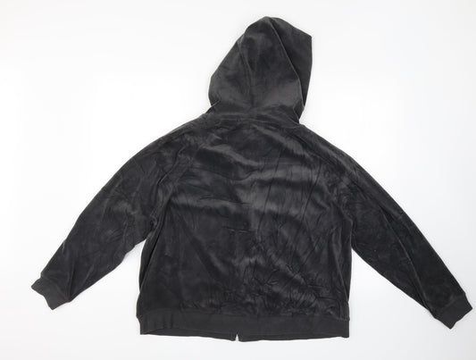 LOGG Womens Grey Full Zip Hoodie Size L