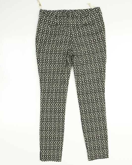 Capri Womens Multicoloured Argyle/Diamond Trousers Size 8 L26 in