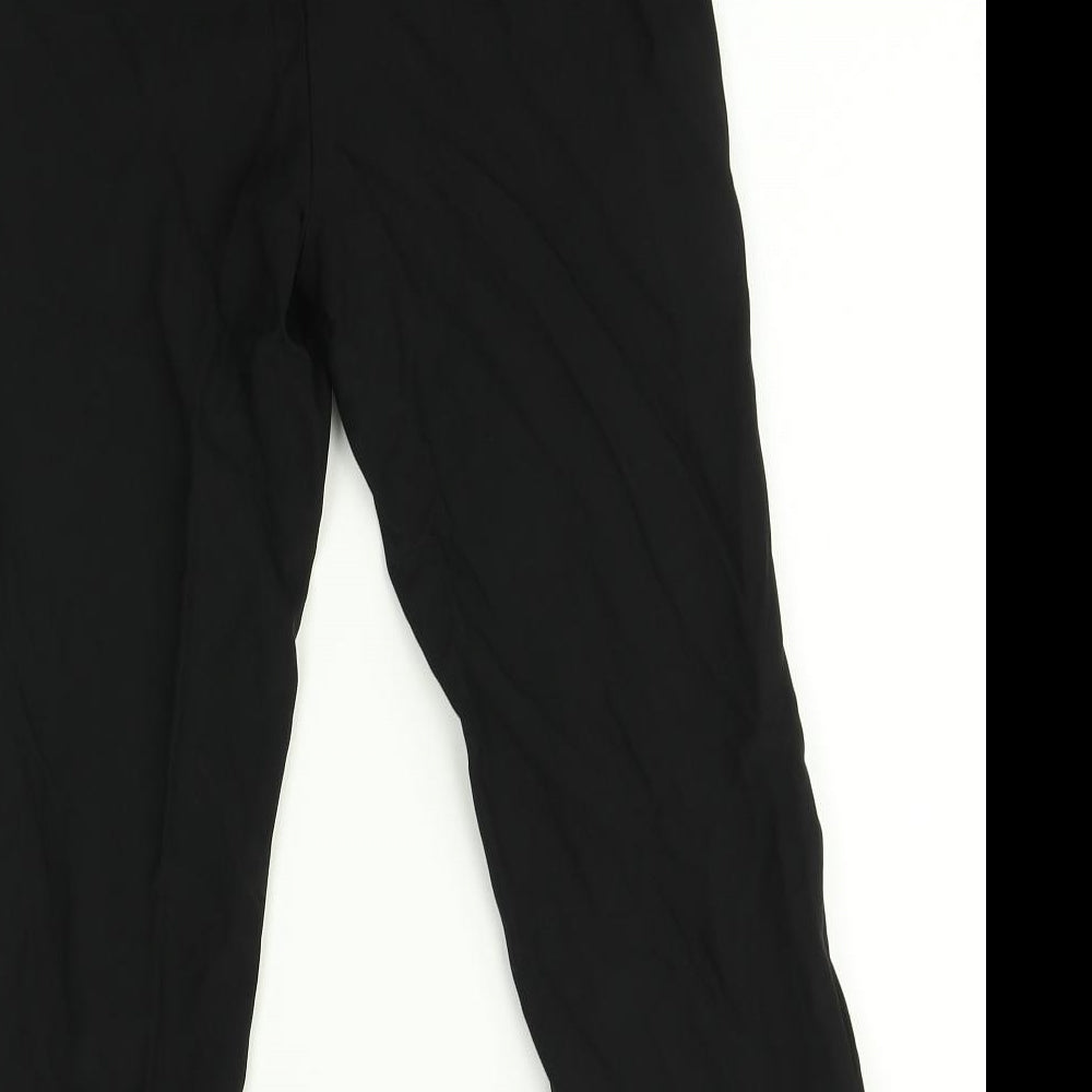 F&F Womens Black Trousers Size 6 L25 in